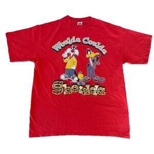 Vintage Looney Tunes Woulda Coulda Shoulda But I Didn’t T-Shirt Tweety 1997 xl